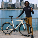 ES16 Vinter Cykelbukser Supreme unisex - med pude. Khaki